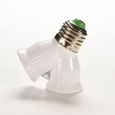 Screw E27 LED Base Light Lamp Bulb Socket 1 to 2 Splitter Adapter Converter WF linlinzhu