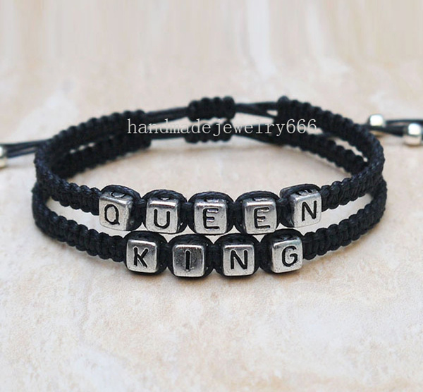 King & Queen Couple Bracelets - Skull - To My Queen - And To Love You -  Wrapsify