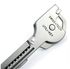 6 in 1 Utili-key Chain Screwdriver Opener Knife Stainless Steel Mini Multi-tool EDC Hot