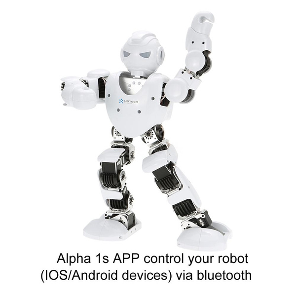 Original UBTECH Alpha 1S 16DOF Intelligent Programmable Humaniod Robot with  3D Visual PC Software and Bluetooth Control Function Hot Sell Remote 