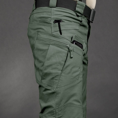 cargo pants with zipper side pockets