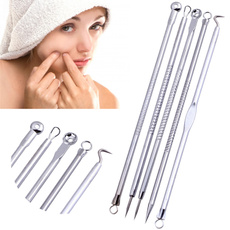 5 Pcs Hot Fashion Blackhead Pimple Blemish Comedone Acne Extractor Remover Tool Needles Set