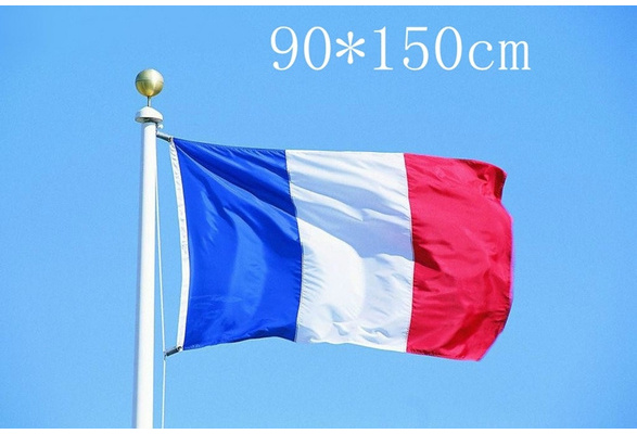 France Polyester Flag 3x5Ft Big National Patriot Flag Banner Show Decor