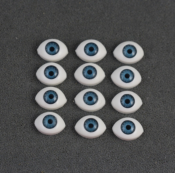 50PCS(25pairs) Plastic OVAL DOLL EYES Doll Eye Troll Eye ,Oval Hollow