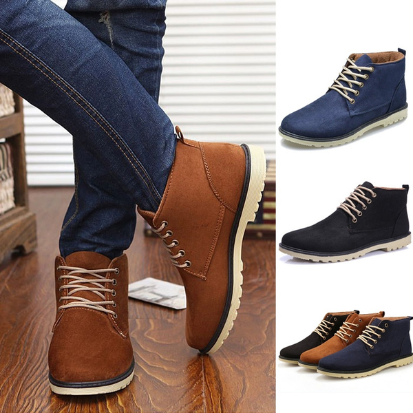 Nuevo 2015 PU Leather Boots moda algodón marca botines zapatos de hombre  para la primavera otoño zapato | Wish