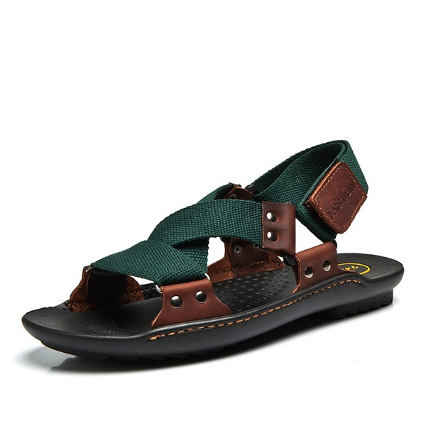Sandalias De Verano Hombre 2018 Diseñadores Moda Sandalias Hombre Playa  Zapatos De Hombre Sandalias De Cuero De La Marca Para Hombre Zapatos | Wish