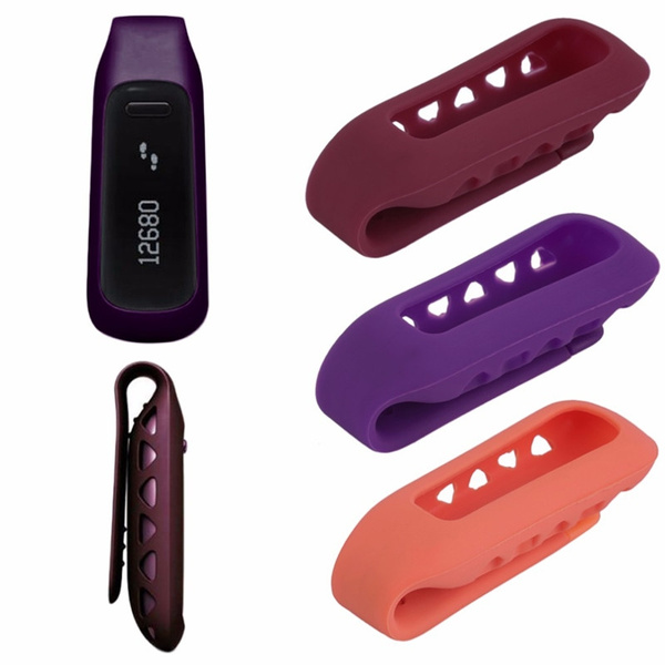 Silicone Metal Replacement Clip Belt Holder Case Cover For Fitbit One Tracker 