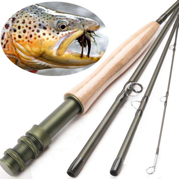 Maxcatch Fly Rod 4Pieces Fly Fishing Rod With Plastic Rod Tube V-Explorer  Rod