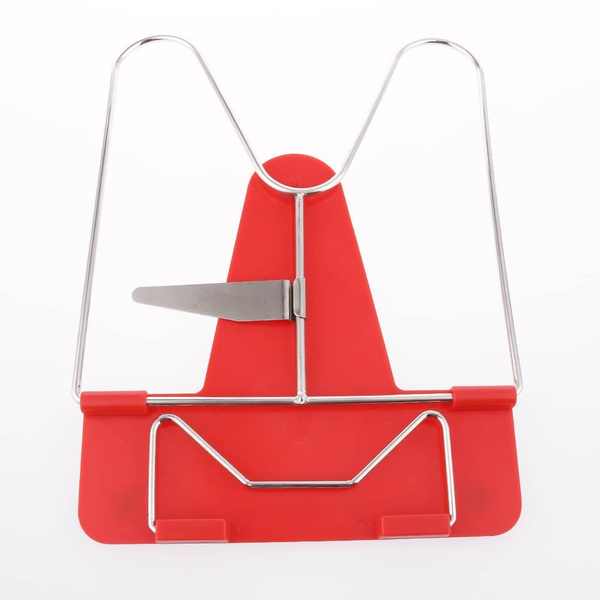 Metal Book Stand Book Holder Book Stand for Reading Adjustable Book Holder  for Reading (Full red)