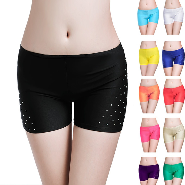 Glitter Stone Sexy Elastic Dance Shorts 