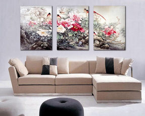 Flowers, living room, Chinese, flowerandbird