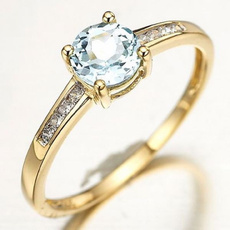 Blues, wedding ring, gold, 18 k