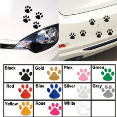 4PCS Personality Funny Cat's Paws Paw Prints Creative Panda Walk Footprints Stickers
