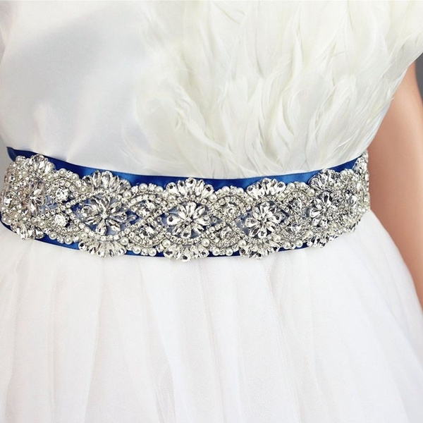 Navy blue hotsell wedding sash