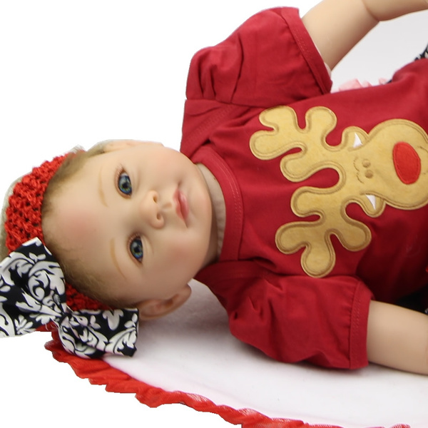 Girl Doll Cheap Real Reborn Silicone Babies Alive Doll Toy 22 Inch