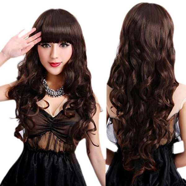 The inflatable doll wigs highend fashion long curly hair repair face
