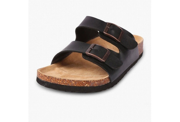 HAPPYSHOP Mens Cow Leather Sandals and Slippers Summer Outdoor Wear Beach Shoe HAPPYSHOP Mens Cow Leather Sandals and Slippers Summer Outdoor Wear Beach Shoe