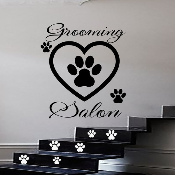 dog grooming wall decals
