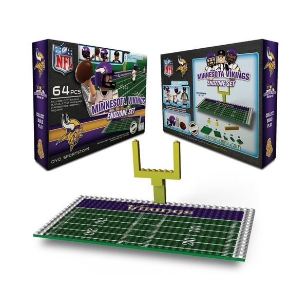 NEW Minnesota Vikings OYO Sports NFL Football Building Block top Set Endzone Set