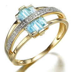 Fashion, Jewelry, gold, aquamarine