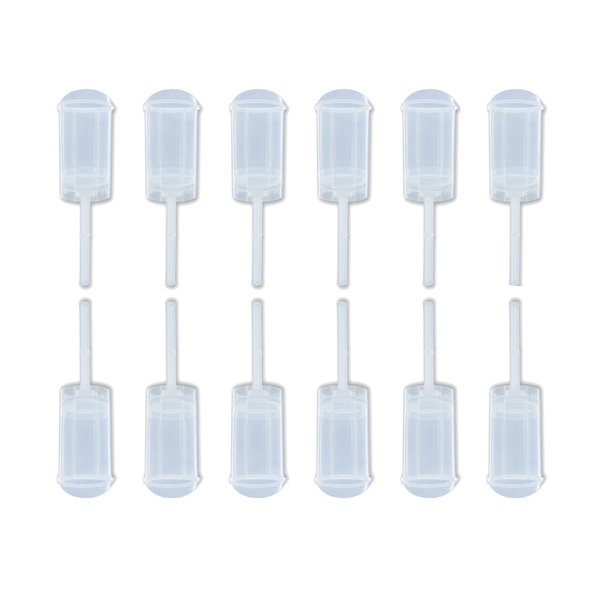 Plastic Cake Push Up Pop Containers, Cake Pop Shooter with Lids, Clear,  170x47mm