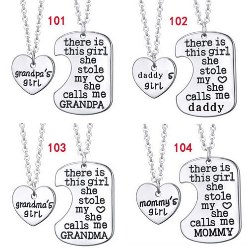 Daddy's girl dog hot sale tag heart pendant