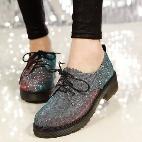 Women's shiny oxford store shoes