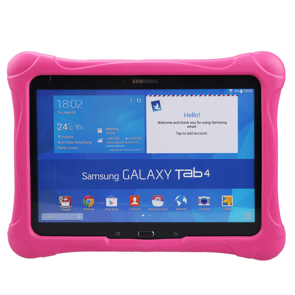 LeadStar Samsung Galaxy Tab 4 10.1 Kids Case EVA ShockProof Case Light Weight Kiddie Friendly Cover for Samsung Galaxy Tab 4 10.1-inch Tablet SM-T530 SM-T531 SM-T535 - Rose Red | Wish
