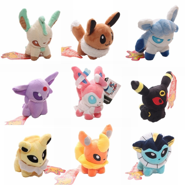 Details about   Set Of 9 Evolution Of Eevee Sylveon Umbreon Leafe Plush Doll Toy Gift Soft Toy 