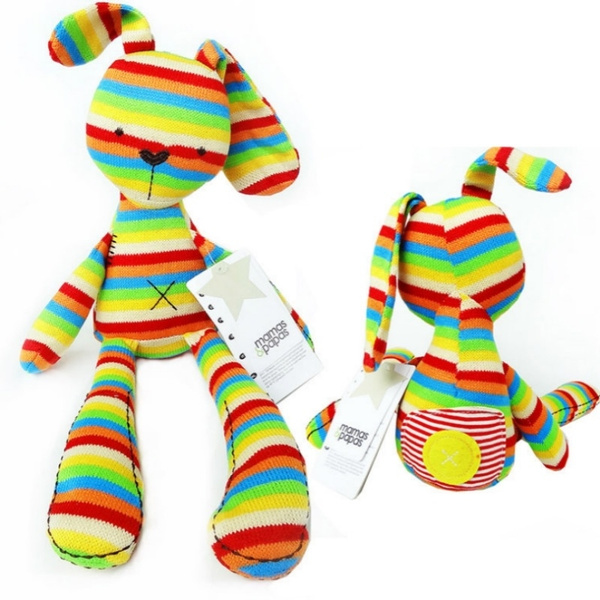 rainbow bunny plush