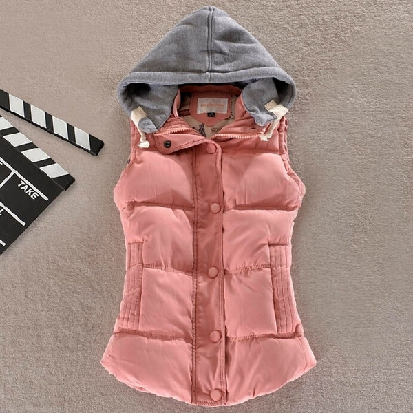 womens hooded vest jacket