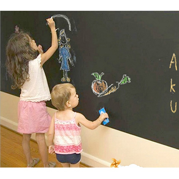 Chalk Board Blackboard Wall Sticker Removable Chalkboard Decal For Kids Students 