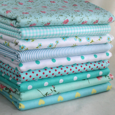 Hobbies 100% Cotton Mint 9 Assorted Pre Cut Charm 10" Squares Quilt Fabric 