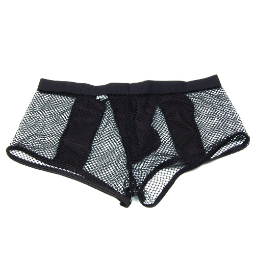 Mens Mesh Underwear Underpants Short Briefs Black Wish
