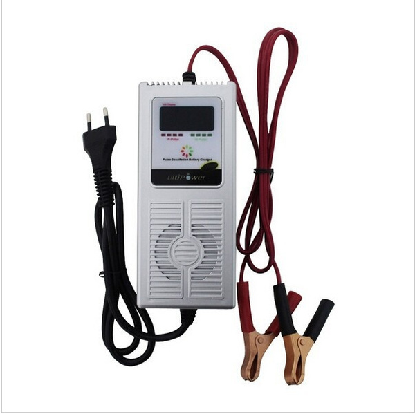 Smart 12V 2A Auto Pulse Charger Desulfator for Car Battery 8 To 20Ah,  Intelligent Car Battery Jump Starter with Desulfation Function