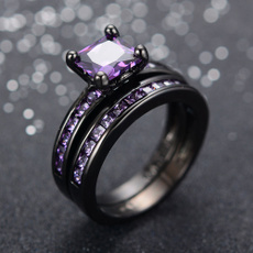 Jewelry, gold, Crystal, purple