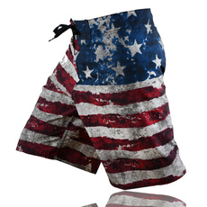 Men's American flag Quick-drying board shorts