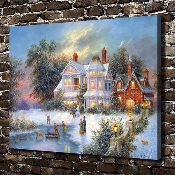 Children at Play Picture Print Paintings Home Decor Wall Art Decoration 