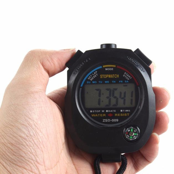 Latest Fashion Waterproof Digital LCD Stopwatch Chronograph Timer ...