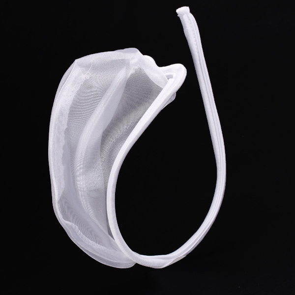 Large size men s heart shaped white frame sheer mesh c string invisible