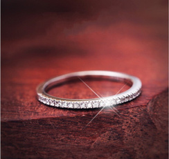 Sterling, Wedding, bandring, wedding ring