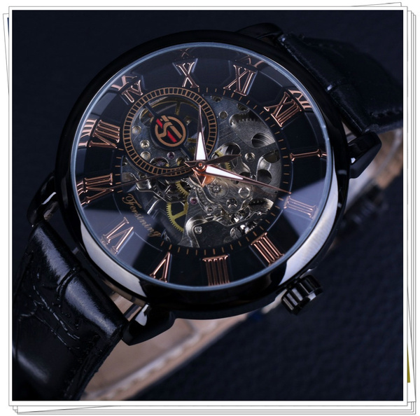 Forsining 3D-Logo Gravur Uhren Manner Marke Mechanische Skeleton Uhr Montre  Homme Masculino Designer-Uhr | Wish