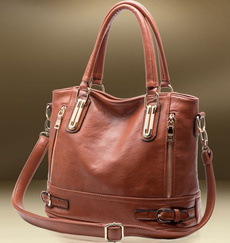 Shoulder Bags, Genuine, leather, female bag