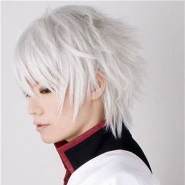 COSPLAZA Cosplay Wigs Kirito Short Party Hair Black Male Games Movie Anime  Synthetic Wigs