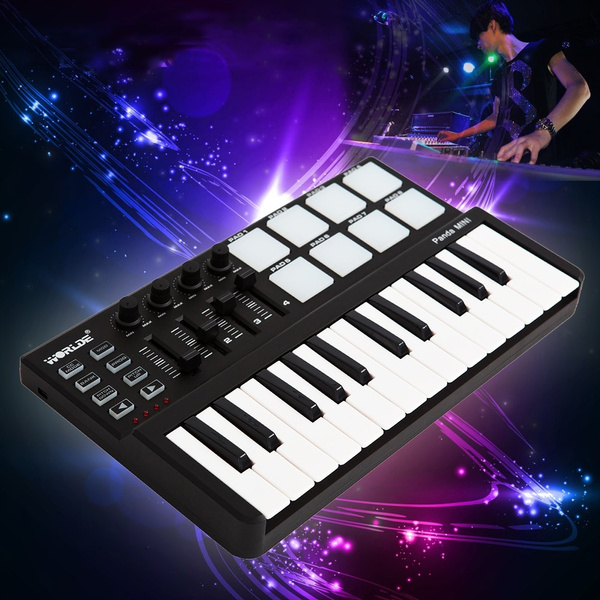 Musical Instruments Worlde Panda 25-key 4 Midi Control Groups 8 Backlit 