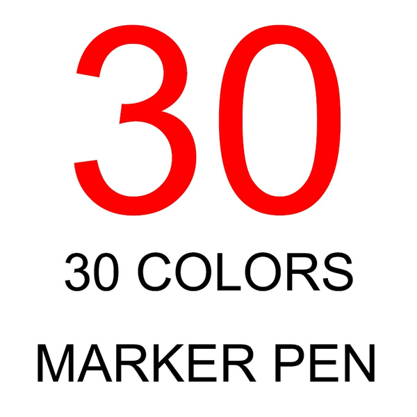 30 colors Multiple combination Marker pen Water soluble pen cartoon
