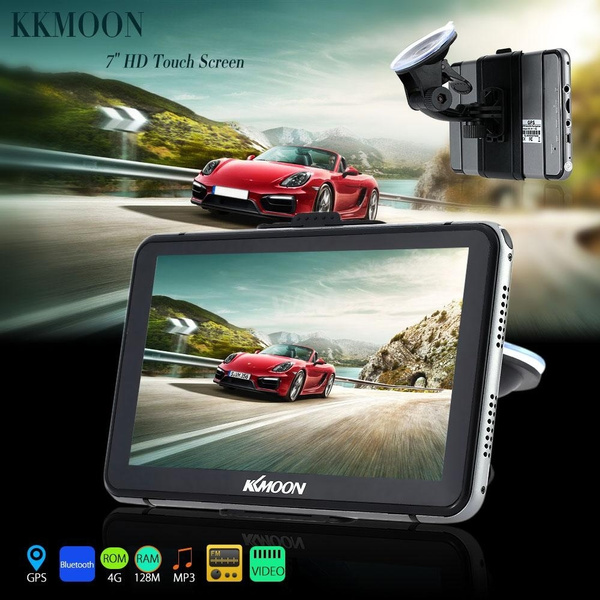 KKMOON 7 Portable Car GPS Navigator 128MB RAM 4GB ROM HD Touch Screen Kkmoon 7 portable car gps navigator 128mb ram 4gb rom hd touch screen