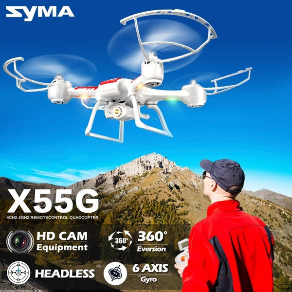 Syma X55g X55c X55 Drone With Camera Hd 4ch 6 Axis Aerial Vehicle Uav Rc Aircraft Kids Toys Wish