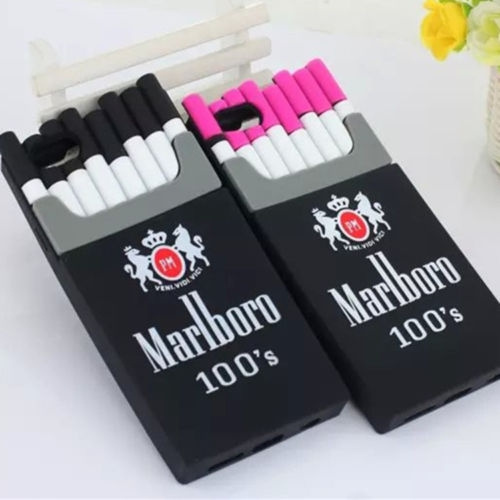 Cigarette Box Marlboro Creative Rubber Silicone Case Back Cover For Mobile  Phone