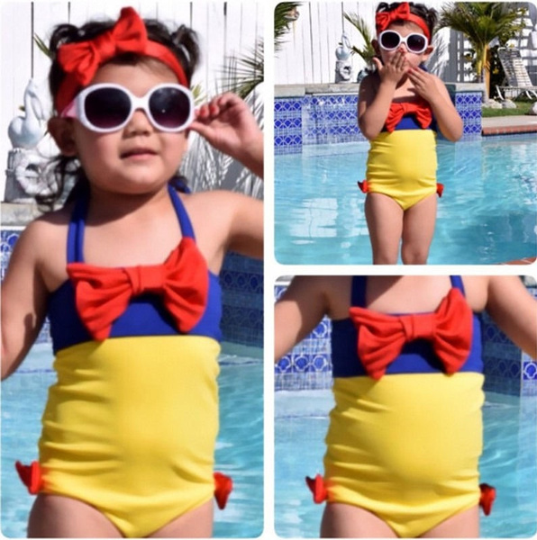 Kids white sales bathing suit